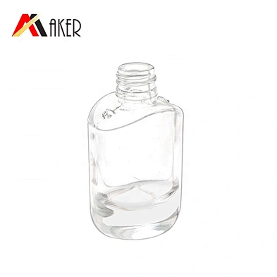 Luxury 30ml clear round cosmetic lotion glass cream bottle with electroplated silver dropper