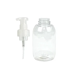 in stock 500ml white transparent foam bottle clear shampoo shower gel pet plastic bottle