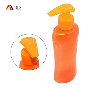 High Quality liquid Soap non-spill 28/410 shampoo lotion Pump with orange color