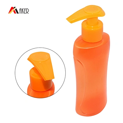 High Quality liquid Soap non-spill 28/410 shampoo lotion Pump with orange color