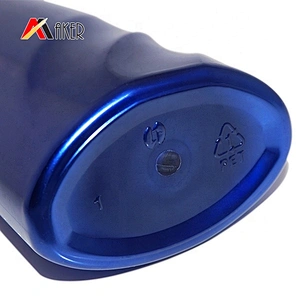 Wholesale price new design empty 250ml PET plastic hair shampoo bottle packaging