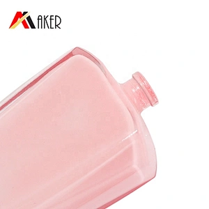2019 New 50ml Fragrance Empty Internal Painting Pink Glass Perfume Bottle Cosmetic Packaging with Mist Sprayer