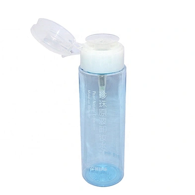 Wholesale Semi-transparent Facial Toner Bottle 180ml PET Plastic Bottle For Makeup Remover