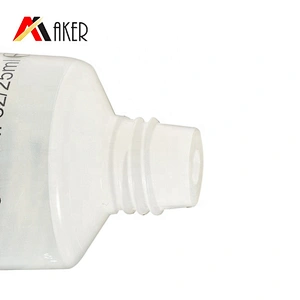Empty 25g LDPE clear soft cosmetic cream plastic packaging tube with screw cap