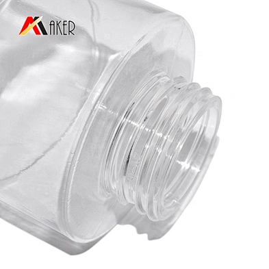 Wholesale empty clear round 250ml PET plastic cosmetic lotion facial toner bottle with flip top lid