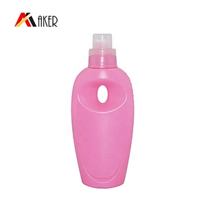 Factory supply 700ml Pink HDPE plastic liquid detergent bottle with screw cap