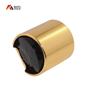 Aluminum Screw Disc Top Cap for Bottle Wholesale 28/410 Gold Bottle Sealing,bottles Gold Aluminum or Customized Colors Carton