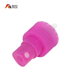 Wholesale 24/410 semi-transparent pink plastic fine mist sprayer spray pump for cosmetic bottle
