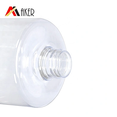 500ml empty round PET plastic clear hand wash sanitizer bottle shampoo lotion bottle