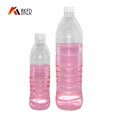 Wholesale 500ml 1000ml PET Plastic beverage disposable Mineral water bottle with white plastic tamper proof screw cap
