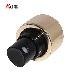 24/410 Plastic Spray Bottle Fine Mist Sprayer with Luxury Gold Aluminum Covered