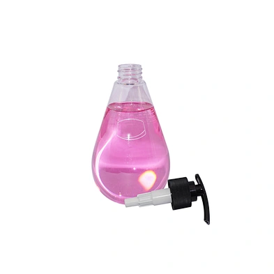 500ml empty clear plastic pet lotion pump cosmetic shampoo bottle