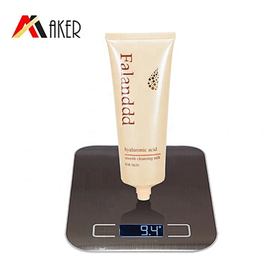 2019 latest empty 100ml round cosmetic LDPE plastic cream soft tube packaging with screw cap