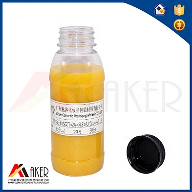 Customized Clear Plastic PET Beverage Bottle 300ml Water Bottle With Tamper Proof Cap