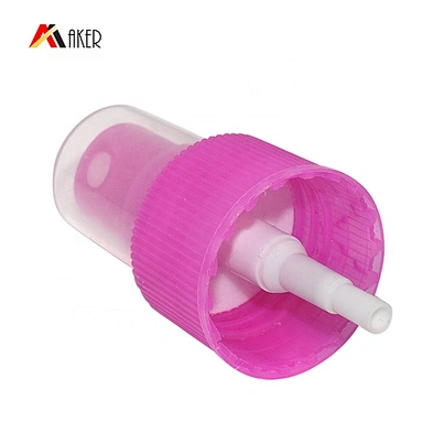 Wholesale 24/410 semi-transparent pink plastic fine mist sprayer spray pump for cosmetic bottle
