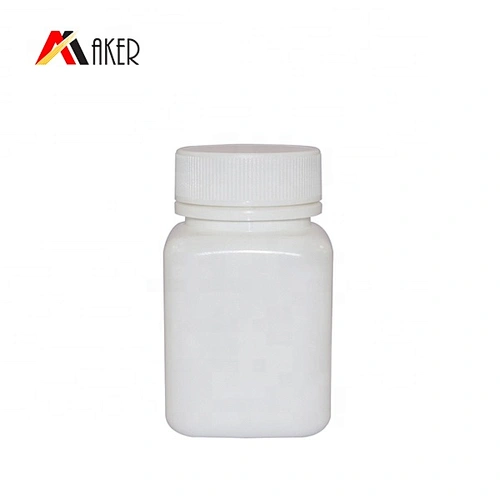 China Supplier 100ml White Square Empty HDPE Pill Medicine Plastic Bottles with Screw Cap