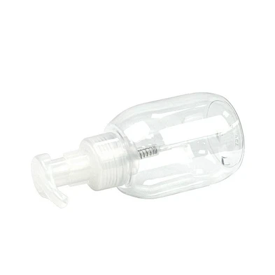 in stock 300ml white transparent foam bottle clear shampoo shower gel pet plastic bottle