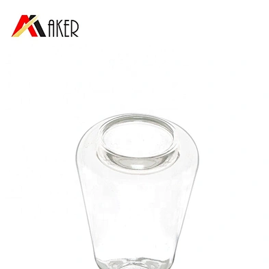Unique design 50ml clear luxury cosmetic glass lotion bottle serum dropper bottle with silver electroplated dropper cap
