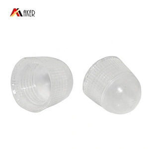 Wholesale 20g dark brown eye cream cosmetic LDPE plastic tube packaging with clear plastic screw cap