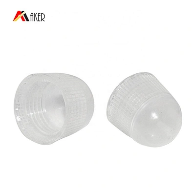 Wholesale 20g dark brown eye cream cosmetic LDPE plastic tube packaging with clear plastic screw cap