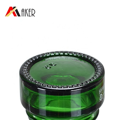Fashion design 20ml semi-transparent green empty cosmetic cream glass jar with luxury gold color screw cap