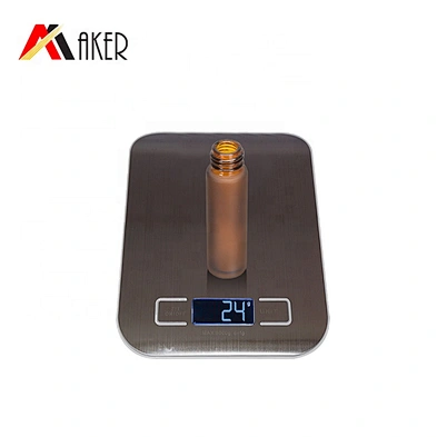 Newest 10ml frosted amber essential oil glass roll on bottle with hot stamping