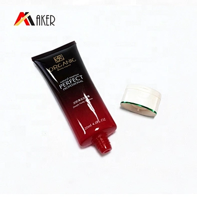 Factory wholesale price custom color empty oval plastic cosmetic packaging tube for hand cream with flip top cap
