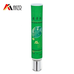 Wholesale price green LDPE plastic 30ml empty eye cream soft tube with acrylic screw cap