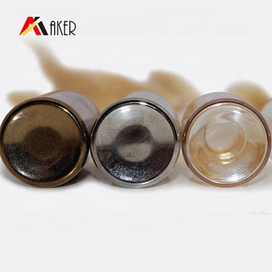 Luxury gold color round glass vials empty 10ml glass tube serum bottle