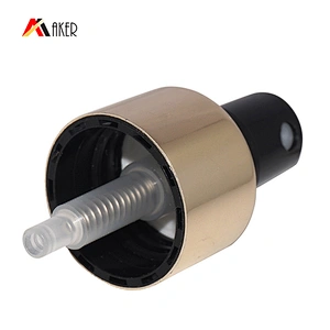 24/410 Plastic Spray Bottle Fine Mist Sprayer with Luxury Gold Aluminum Covered