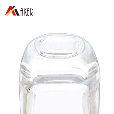 China manufacturer 100ml clear perfume glass bottle with gold aluminum sprayer acrylic cap