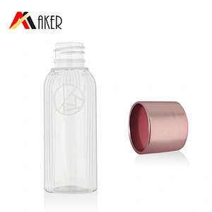 2oz 50ml plastic pet screw cap cosmetic skincare packaging body lotion facial toner bottle
