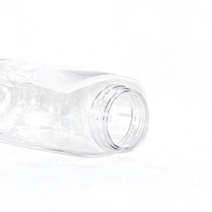 Factory Wholesale 270ml PET Transparent Plastic Bottle With White Lotion Pump