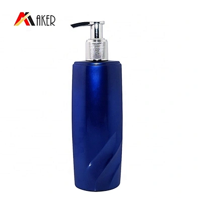 Wholesale price new design empty 250ml PET plastic hair shampoo bottle packaging