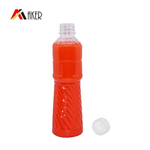 Empty Clear 500ml Disposable PET Plastic Luxury Mineral Water Bottle with Plastic Tamper Proof Screw Cap