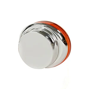 luxury custom empty 30g 1oz silver cover cap personal care cosmetic packaging skin care lotion cream jar