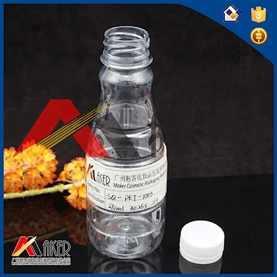 Special designed food grade 250ml pet plastic drinking water bottle with screw cap