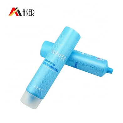 China factory supply custom logo empty LDPE plastic 120ml cosmetic cleanser tube packaging