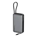20000mAh PD65W Fast Charging LCD Display Built-in Dual Charging Cables Safe Charging Power Bank WT-306Y
