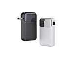 10000mAh PD20W LED Display Built-in Dual Charging Cables & AC Plug Power Bank WT-A2B