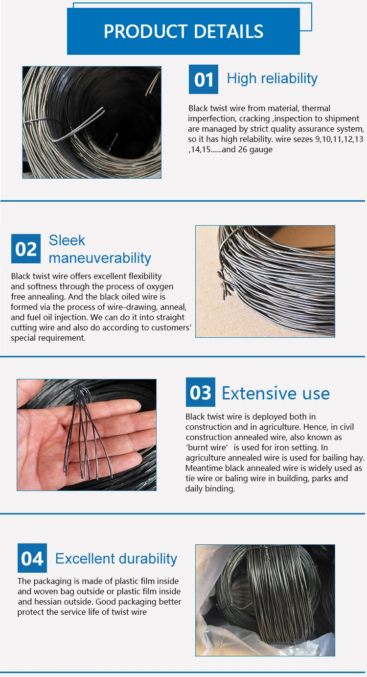 Tie Wire Annealed Wire Black Annealed Wire Arame Recozido Tw1061t Tiewire 18 Gauge