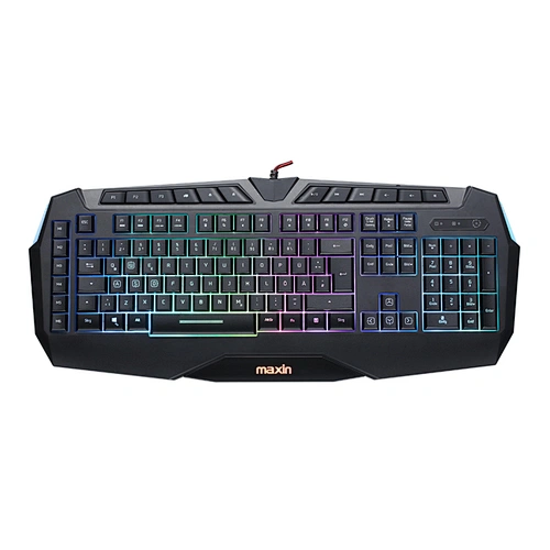 Maxin k603RGB membrane gaming keyboard with macro function and supoort software