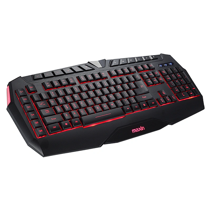 Membrane professional USB gaming keybaord with rianbow or single or RGB backlight