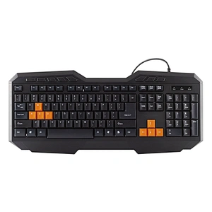 Membrane gaming keybaord with rianbow single RGB backlight