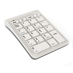 2.4G 22 Keys Wireless mini Scissor Structure Slim design Numeric Keypad for accounting staff
