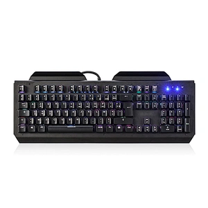 Gaming Wired Keyboard Phone Holder Metal Mechanical LED Breathing RGB Backlight Gamer Full Key USB Keyboard For PC Laptop