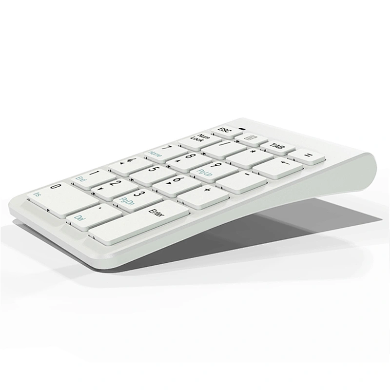 2.4G 22 Keys Wireless mini Scissor Structure Slim design Numeric Keypad for accounting staff