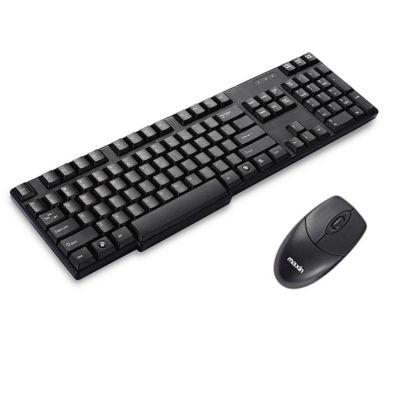 Standard 2.4Ghz wireless office combo full size shape for desk for laptop office and home