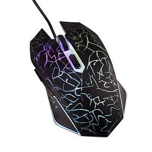 Gaming Mouse For PC Laptop- USB Wired-Optical Sensor Adjustable in-game up to 6400DPI RGB Lighting Software