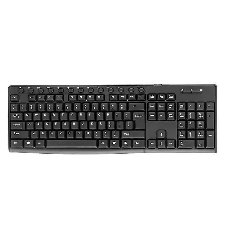 2.4Ghz wireless combo with multimedia function ergonomic design shape for business office